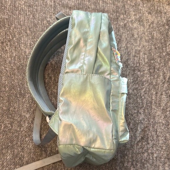 Custom Eleanor blue Iridescent Backpack - Picture 3 of 8